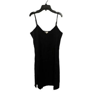 Lita by Ciara Black Silk Mini Slip Dress M